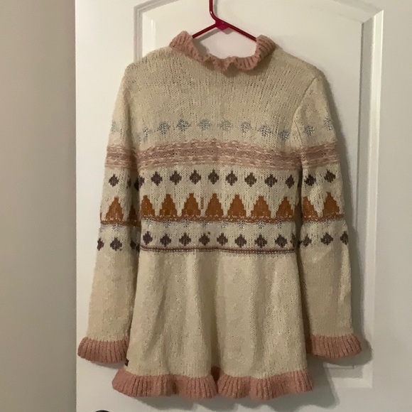 Matilda Jane Cream and Pink Nordic Cardigan EXCELLENT CONDITION - Picture 3 of 3